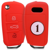 Silikonski etui za avtomobilske ključe za Audi Audi - črna - 26863