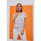Marisse Womens T-Shirt L-Ts-4053 White