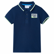 vidaXL Otroška polo majica mornarsko modra 128, (21048358)