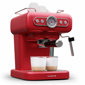 Klarstein Espressionata Evo Espresso aparat, 950W, 19 barov, 1,2L, 2 skodelici (TK8-EsprEvoCof-Rot)