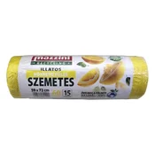 MAZZINI mirisna vreca za smece s citrusnim mirisom i trakicama za podizanje, 59x72 cm, 60 L, 15 komada, 104003