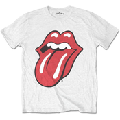 The Rolling Stones Unisex majica Classic Tongue White (Retail Pack) L