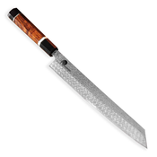 Japanski nož KIRITSUKE BUNKA OCTAGONAL, 27 cm, smeda, Dellinger