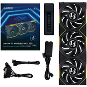Ventilator za ohišje Lian Li UNI FAN TL Wireless, 120mm, 3 Pack + Kontroler, črn
