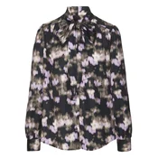 LASCANA Bluza mokka/svetlo lila/črna/bela