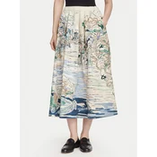 Weekend Max Mara Midi krilo Adepto 2625106011 Bež Regular Fit