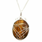Ogrlica Swirl Wrapped Tigrovo OkoOgrlica Swirl Wrapped Tigrovo Oko