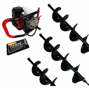 Motorni zemeljski vrtalnik 4,7KW + 3 svedri BLACK FRIDAY