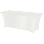 Hendi Pravokotna miza brez likanja, 150 x 76 cm, iz jersey tkanine, bela – Hendi 814390