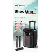 Aiguozhe Bluetooth karaoke zvucnik sa 2 mikrofona S59, Crni