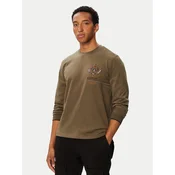 Aeronautica Militare Majica z dolgimi rokavi 262TS2573UJ00703 Khaki Regular Fit