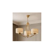Brilagi - Luster na šipci SAPHIRE 3xE27/15W/230V precnik 66 cm krem/zlatna/patina