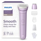 Philips Lady Shaver Series 8000, ženski brivnik, mokro/suho