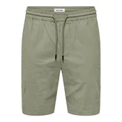 Only & Sons Hlače Capri  zelena