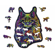 Wooden city - Puzzle Rainbow Wild Cat drvena - 150 dijelova
