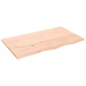 Kupaonska radna ploca 100 x 60 x 2 cm netretirano masivno drvo
