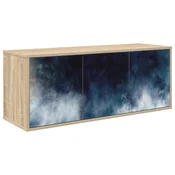 vidaXL Stenska TV omarica RAALTE 102 x 33 x 40 cm Sonoma hrast