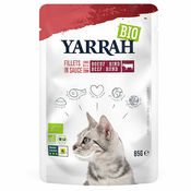 Ekonomično pakiranje Yarrah Bio Filets u umaku 28 x 85 g - S bio govedinom