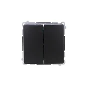 shumee Simon Basic stikalo za svečo (modul) 16AX, 250V, vijačni priključki črne barve BMW5A.01/49