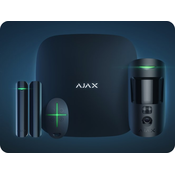 AJAX StarterKit Cam črna (Hub 2 + MotionCam + DoorProtect + SpaceControl) [StarterKit Cam/B 20291]