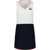 Ženska teniska haljina Le Coq Sportif Robe 22 No.1 W - optical white/black