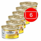 Pločevinka Gourmet GOLD - slani kolač s piščancem in korenčkom, 6x85g