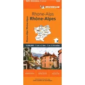 Rhone-Alps - Michelin Regional Map 523