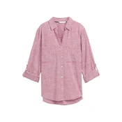 TOM TAILOR Bluza temno roza/bela