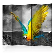 Paravan u 5 dijelova - Exotic parrot II [Room Dividers] 225x172