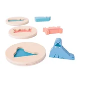 shumee Lesena sestavljanka BS Toys z ujemanjem oblik