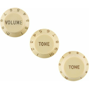Fender Knobs Strat Set Aged White LH