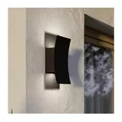Eglo 902021 - Zunanja stenska LED svetilka VERDOLINO 2xLED/4W/230V IP44 črna
