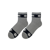Bratex D-060 womens winter socks pattern 36-41 grey melange 015