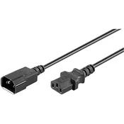 Goobay Podaljševalni IEC kabel Goobay, [IEC vtikač C14 - IEC vtičnica C13], črne barve, 3 m, 9528
