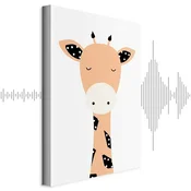 Slika - Funny Giraffe (1 Part) Vertical 60x90 Akusticna