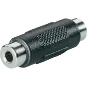 BKL Electronic Klinken zvočni adapter [1x klinken vtičnica 3.5 mm - 1x klinken vtičnica 3.5 mm] črne barve BKL Electronic