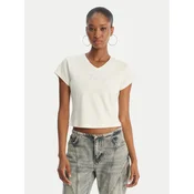Juicy Couture Majica Capped JCWCT126318 Écru Slim Fit