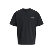 Jack & Jones Junior Majica JJEARCHIVE črna/bela