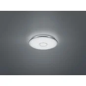 Trio Lighting Stropna svetilka LED Osaka s spominsko funkcijo - Dnevna soba / jedilnica - Sodobni - krom, satiniran - Plastika