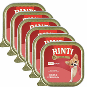Konzerva Rinti Gold Mini Adult govedina in pegatka 6x100 g