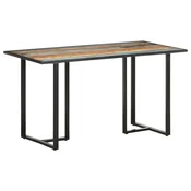 Vidaxl Jedilna miza 140 cm trden predelan les