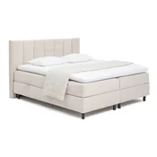 Bež boxspring postelja s prostorom za shranjevanje 160x200 cm Elva Bold Line – Bonami Selection