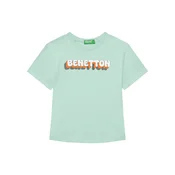 United Colors Of Benetton Majica 3I1XG10HT Zelena Regular Fit