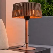 Lucande terasni grelnik Pyravo, rjav, aluminij, 70 cm, IP44 - Sodobni - rjava - Kovina