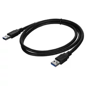 Lanberg CA-USBA-30CU-0010-BK USB kabel 1 m USB 3.2 Gen 1 (3.1 Gen 1) Crno