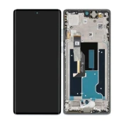 Motorola Edge 50 Fusion - LCD zaslon + steklo na dotik + okvir (Marshmallow Blue) - 5D68C24359 Genuine Service Pack