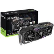 INNO3D NVIDIA Video Card RTX 4090 iChill X3 24GB GDDR6X 384-bit, 2580MHz 21Gbps, 3x DP, 1x HDMI, 3fans ( C40903-246XX-1833VA47 )