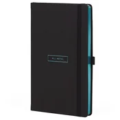 NOTES 13X21CM CRTE 96L S GUMICOM CASTELLI ALL METAL TIFFANY (CRNO/TIRKIZNI)
