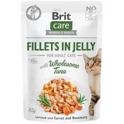 Brit Care Cat kapsule. Fileti v želeju s polnovredno tuno 85 g