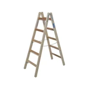 KRAUSE-WERK prostostoječa lesena lestev 2x5 stopnic